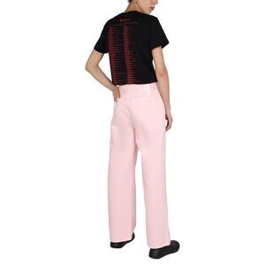 RAF SIMONS Women's Wide Leg Trousers Women PINK Pants